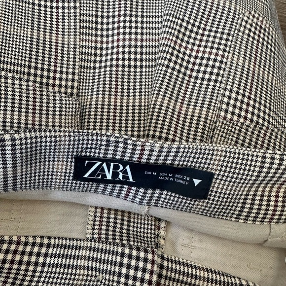 Zara Women Plaid Shorts with pockets Size M - Picture 12 of 12
